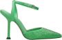 Michael Kors Imani Satin Slingbacks met Rhinestones Green Dames - Thumbnail 1