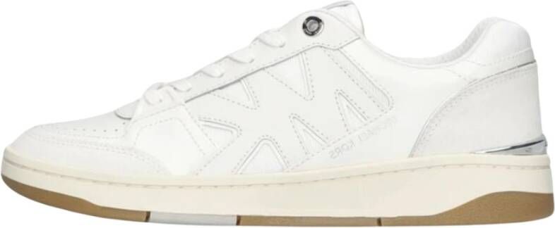 Michael Kors Rebel Lace Up Lage Sneakers White Dames