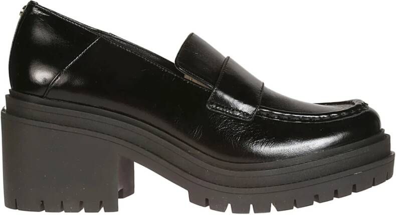 Michael Kors Zwarte Rocco loafer met hak Black Dames