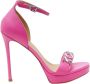 Michael Kors Roze Platform Sandaal met Logo Detail Pink Dames - Thumbnail 1