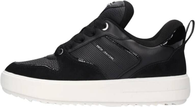 Michael Kors Rumi Lace Up Dames Sneakers Laag Zwart - Foto 4