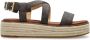 Michael Kors Lynn leren espadrilles bruin - Thumbnail 2