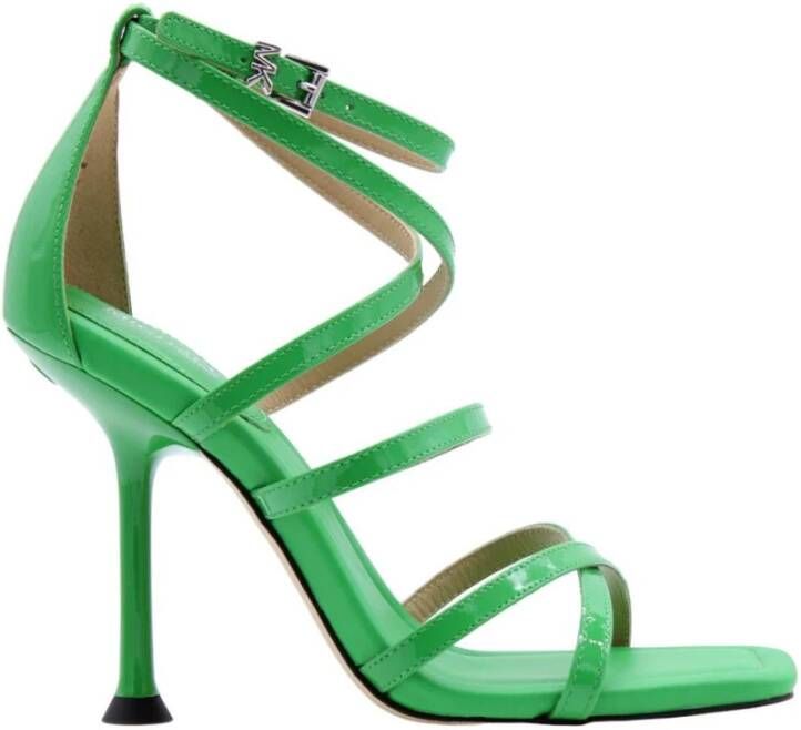 Michael Kors Strappy Sandal T10 Vernice Green Dames - Foto 2