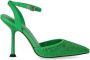 Michael Kors Groene Sandalen met Strass Hiel Green Dames - Thumbnail 1