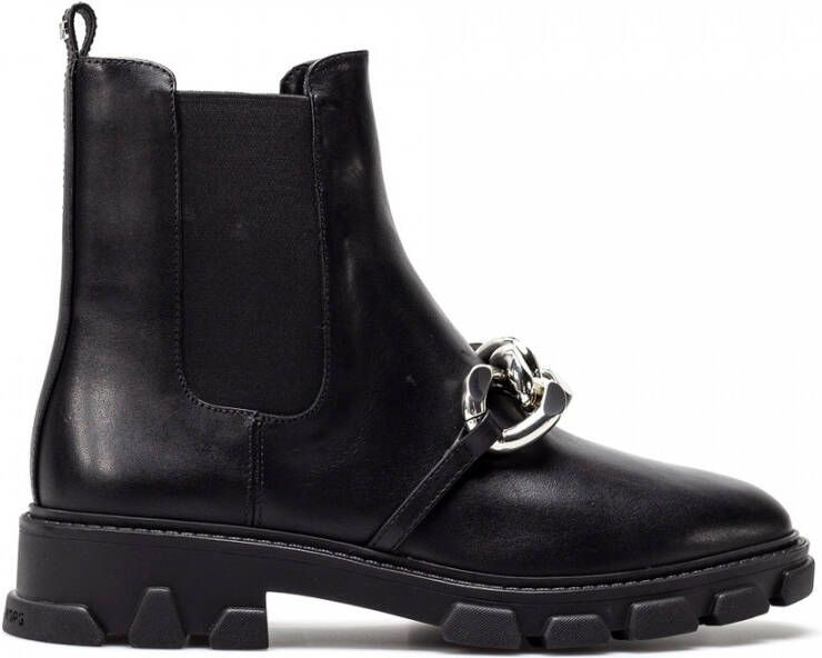 Michael Kors Stijlvolle Leren Laarzen voor Vrouwen Black Dames