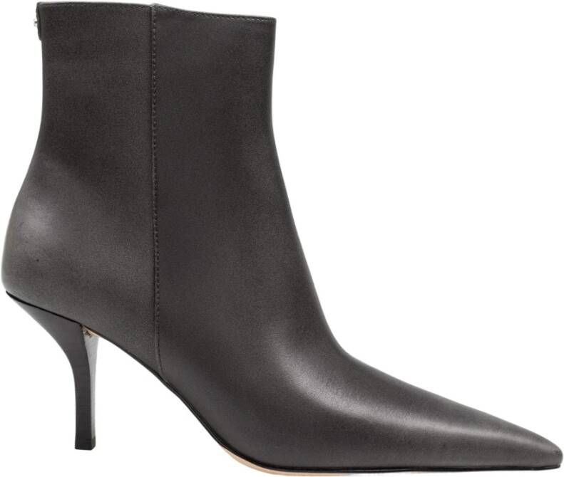 Michael Kors Selina Leren Enkellaars in Storm