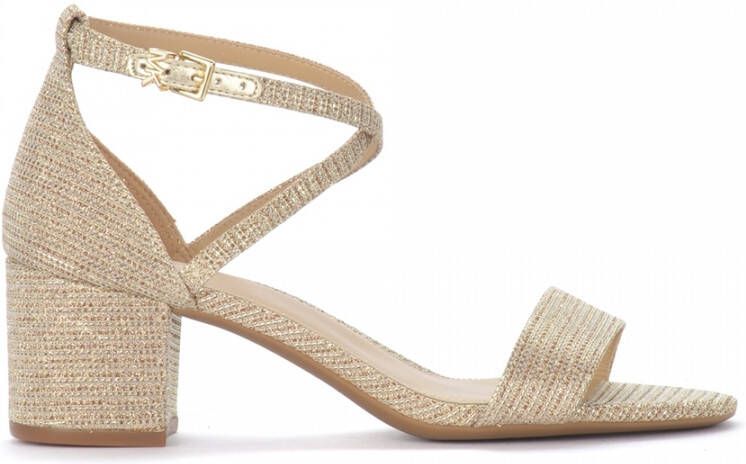 Michael Kors Glitter Chain-Mesh Sandal Yellow Dames