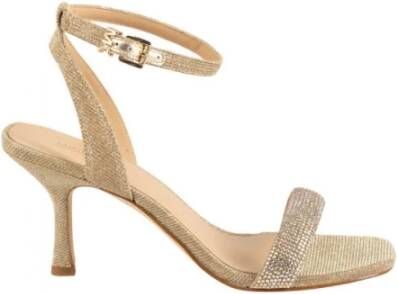 Michael Kors Carrie Embellished Glitter Chain-Mesh Sandaal