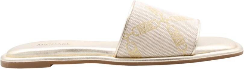 Michael Kors Sliders Beige Dames