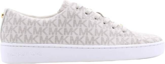 Michael Kors Witte Lage Sneakers Keaton Lace Up - Foto 6