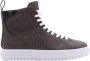 Michael Kors Grove Leren High Top Sneaker Brown Dames - Thumbnail 1