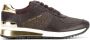 Michael Kors Allie Wrap Trainer leren sneakers bruin - Thumbnail 3