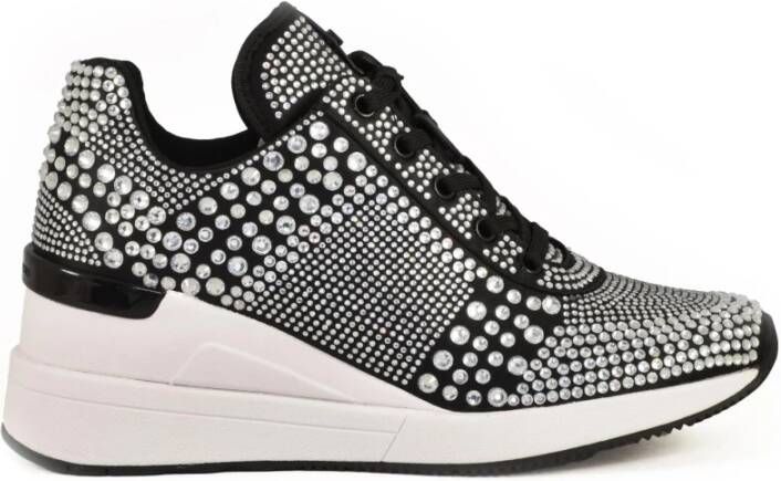 Michael Kors Sneakers met rubberen zool polyester materiaal Black Dames