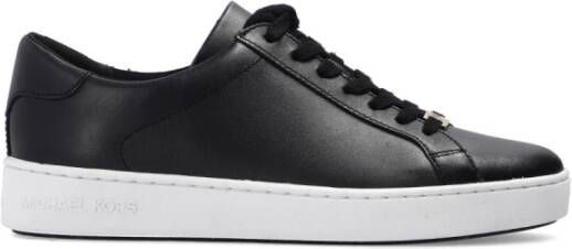 Michael Kors Zwarte Leren Veterschoenen Black Dames