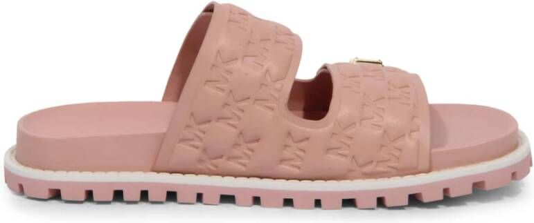 Michael Kors Stark Slide Puffy Logo Sandalen