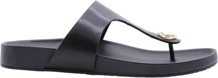 Michael Kors Stijlvolle Avaux Flip Flops voor Vrouwen Black Dames