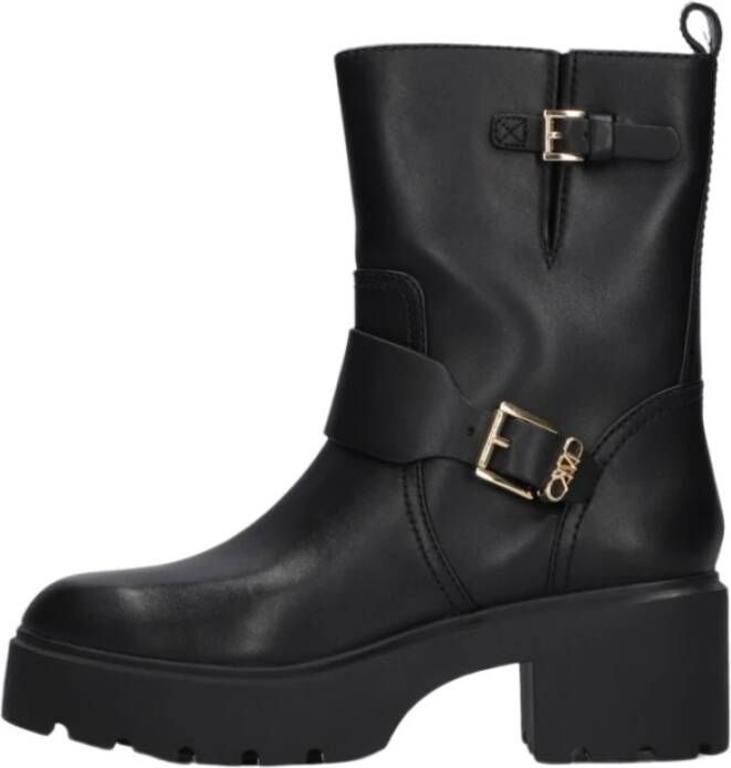 Michael Kors Stijlvolle Bikerlaarzen Perry Bootie Black Dames