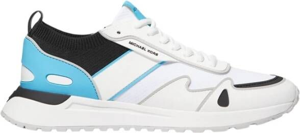 Michael Kors Stijlvolle Blauw en Wit Sneakers White Heren