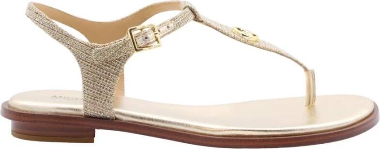 MICHAEL KORS Sandalen Dames Mallory Thong Maat: 40 Materiaal: Leer Kleur: Goud - Foto 9