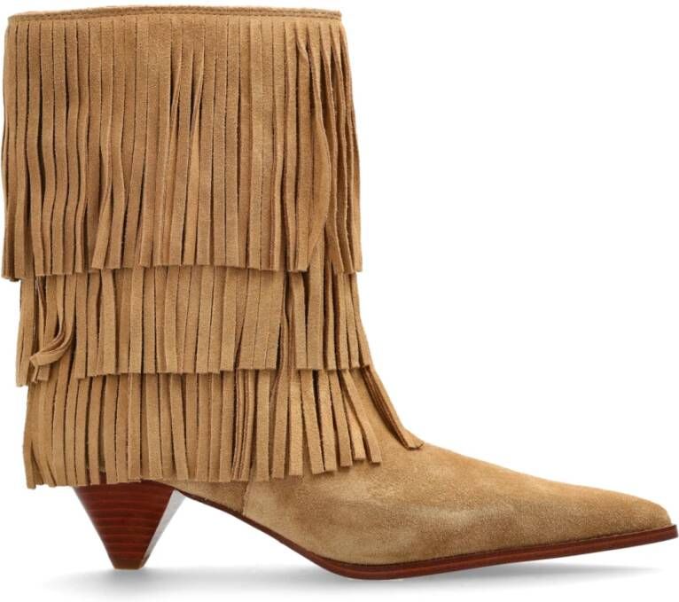 Michael Kors Suède enkellaarsjes met hak Jayla