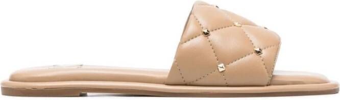 Michael Kors Teenslippers Sliders Beige Dames