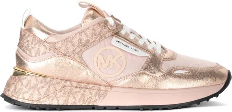 Michael Kors Theo lederen sneaker Roze Dames