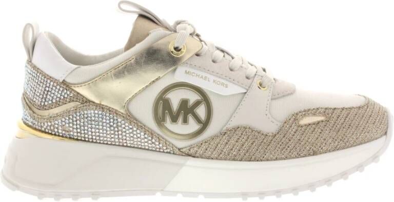 Michael Kors Theo Trainer Pale Gold Geel Dames