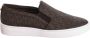 Michael Kors Tijdloze Slip-On Sneaker met Logo Print en Gouden Accenten Brown Dames - Thumbnail 5