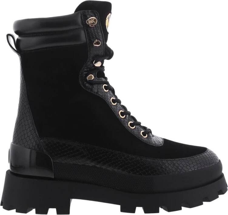 Michael Kors Rowan Lace-Up Zwarte Bootie Vrouw Black Dames