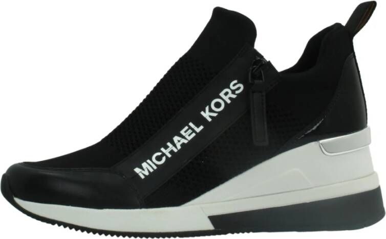 Michael Kors Low-Top Sneakers Willis Wedge Trainer in zwart - Foto 4
