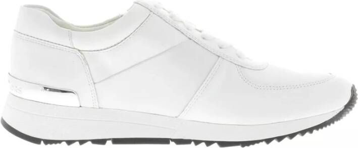 Michael Kors Witte Leren Logo Trainer Schoenen White Dames