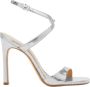 Michael Kors Zilveren Leren Open Teen Sandalen Gray Dames - Thumbnail 4