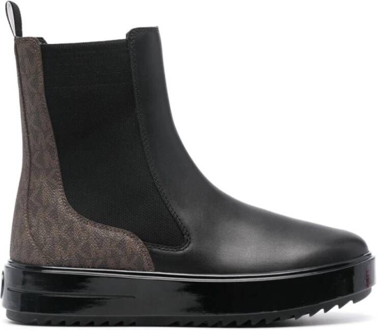 Michael Kors Zwarte Casual Enkellaars Platte Black Dames