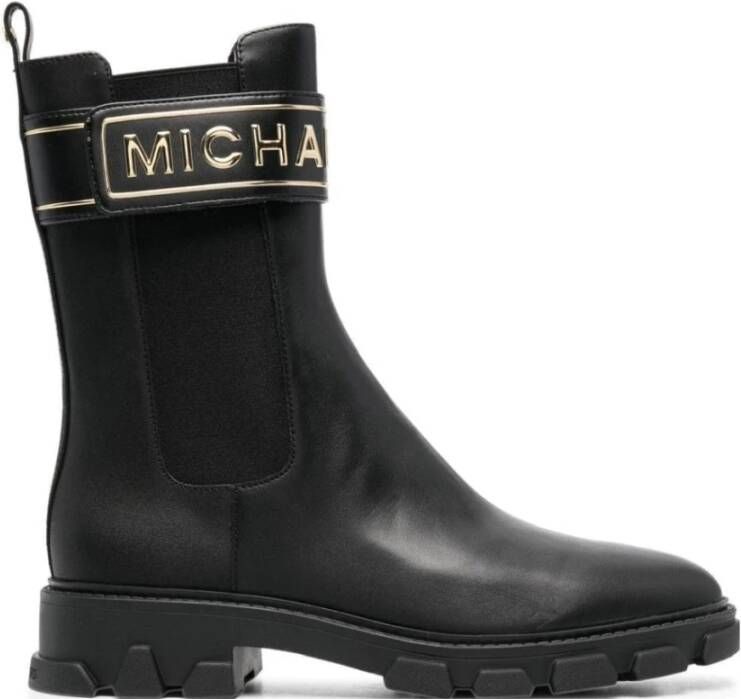 Michael Kors Zwarte Chelsea Enkellaarsjes Black Dames