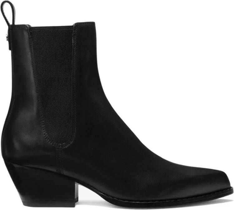 Michael Kors Leren Western-geïnspireerde Laarzen Black Dames