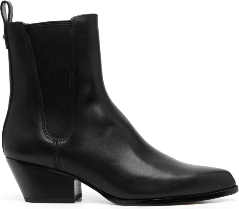 Michael Kors Leren Western-geïnspireerde Laarzen Black Dames