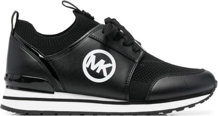 Michael Kors Dash sneaker met gebreid bovenwerk en leren details