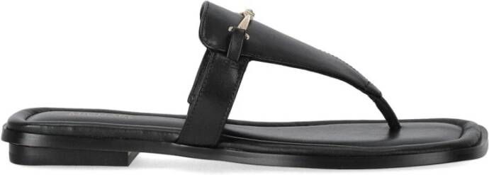 Michael Kors Zwarte Lena Teenslipper met Gouden Detail