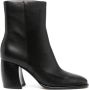 Michael Kors Zwarte leren enkellaarzen Black Dames - Thumbnail 1