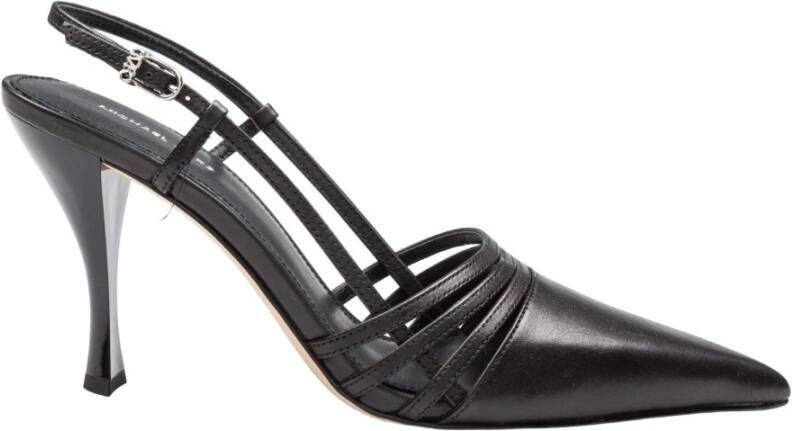 Michael Kors Zwarte Leren Slingback Pumps