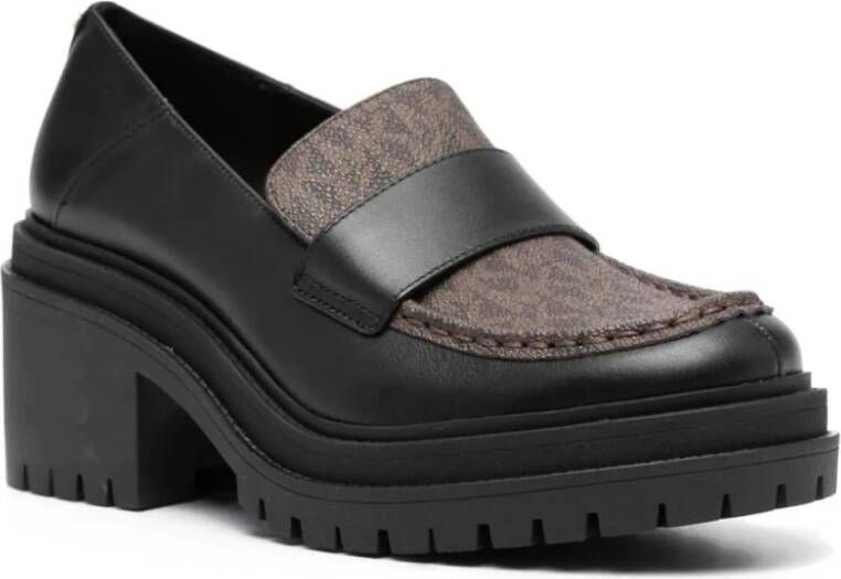 Michael Kors Zwarte loafers met hak Black Dames