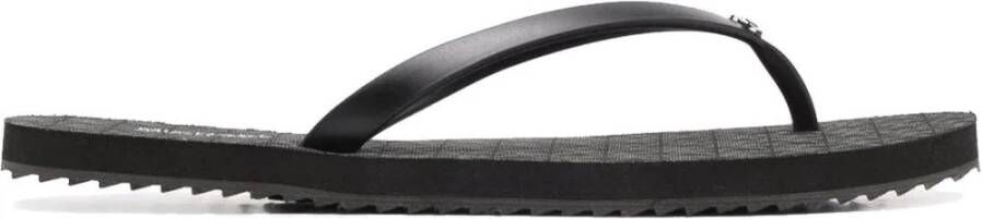 Michael Kors Zwarte Monogram Flip Flops Black Dames