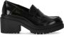 Michael Kors Zwarte Rocco loafer met hak Black Dames - Thumbnail 1