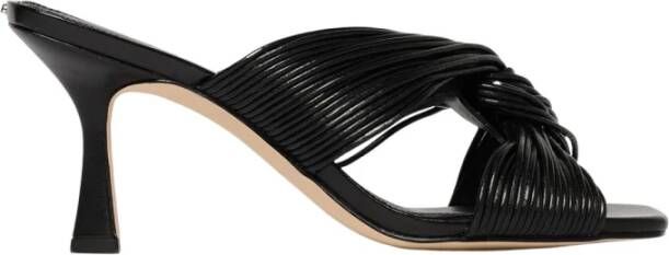 Michael Kors Zwarte Sandalen met Hak en Enkelbandje