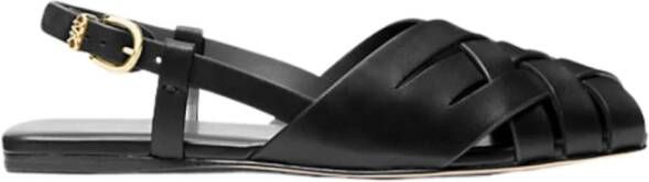 Michael Kors Zwarte Sling Flat Sneakers