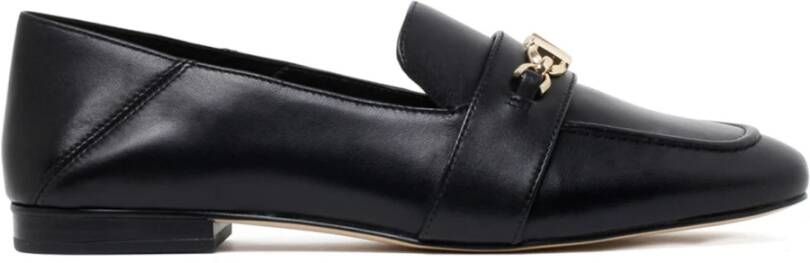 Michael Kors Zwarte Tiffanie Loafer met Gouden Logo