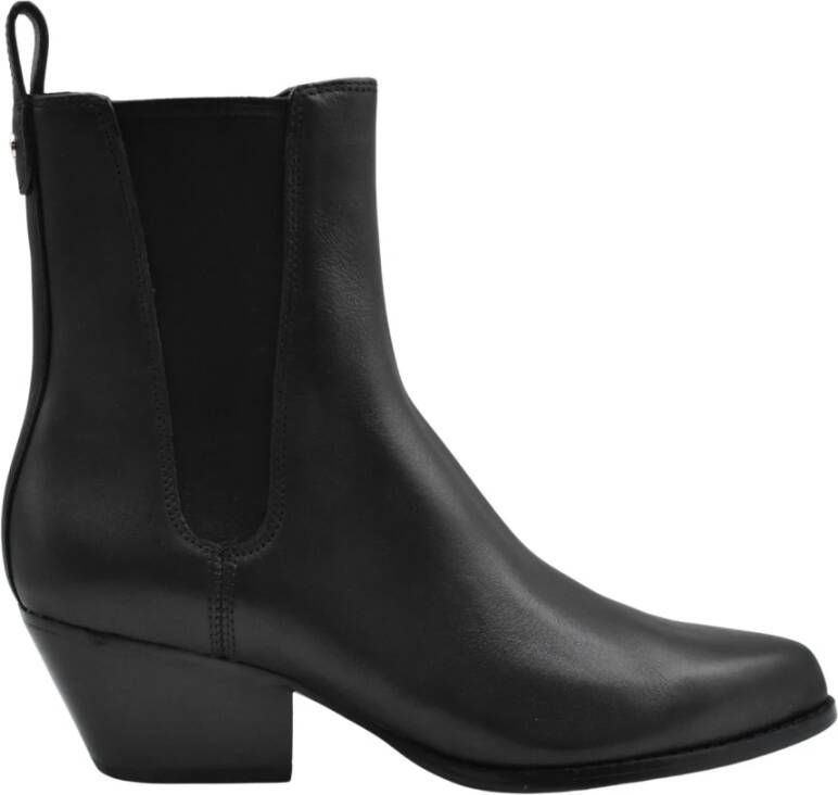 Michael Kors Zwarte Veterschoenen Platte Aw23