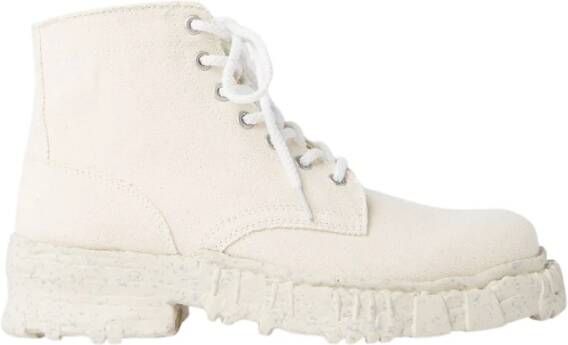 Mihara Yasuhiro Avant-Garde Canvas Laarzen Beige Heren