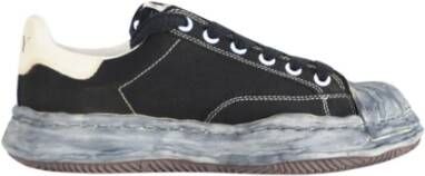 Mihara Yasuhiro Canvas Sneakers met geborduurd logo Black Heren