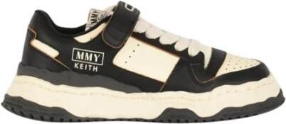 Mihara Yasuhiro Geperforeerde leren sneakers met rubberen zool